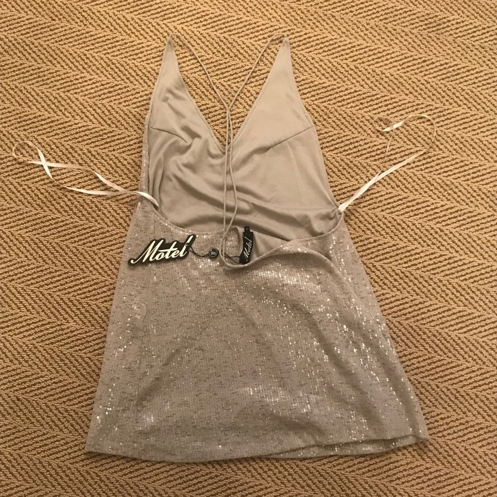 ❌SOLD❌ NWT Motel Rocks Ringo Finn sequin slip dress - Picture 7 of 8